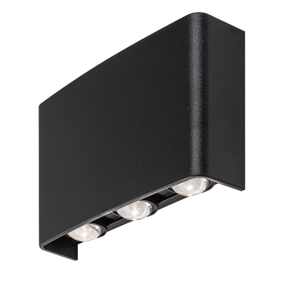 Rabalux 77192 LED Außenwandleuchte Portel | 5W integrierte LED-Quelle | 450lm | 2700/4000K | schwarz