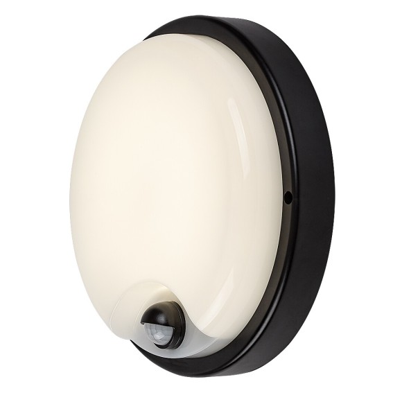 Rabalux 77213 LED Außenwandleuchte Lonato | 18W integrierte LED-Quelle | 1730lm | 4000K | Bewegungssensor | schwarz