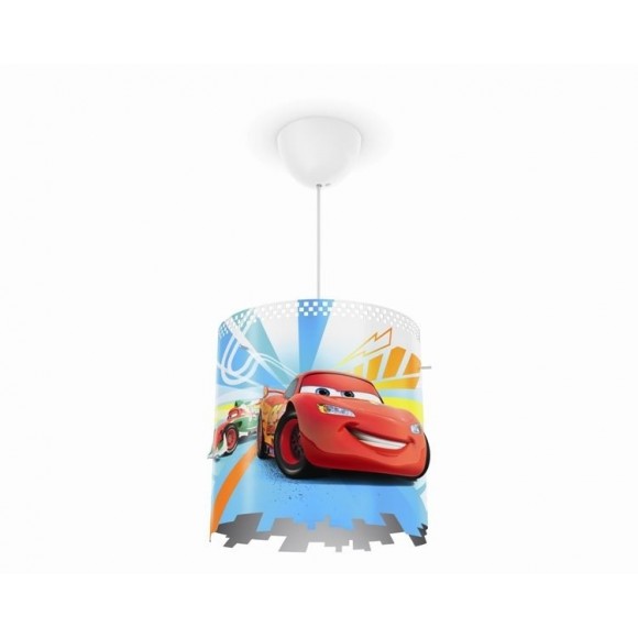 Philips Kinder Pendelleuchte - Kronleuchter CARS 1x23W E27 - Farbmix