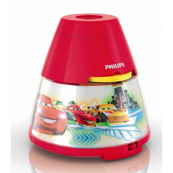 Philips LED Projektor Kinder CARS 1, 01W/3x0,3W - rot