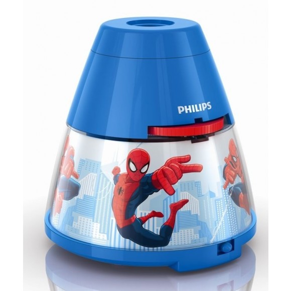 Philips 71769/40/16 LED Projektor Kinder Spider Man 1x0,1W | 3x0,3W