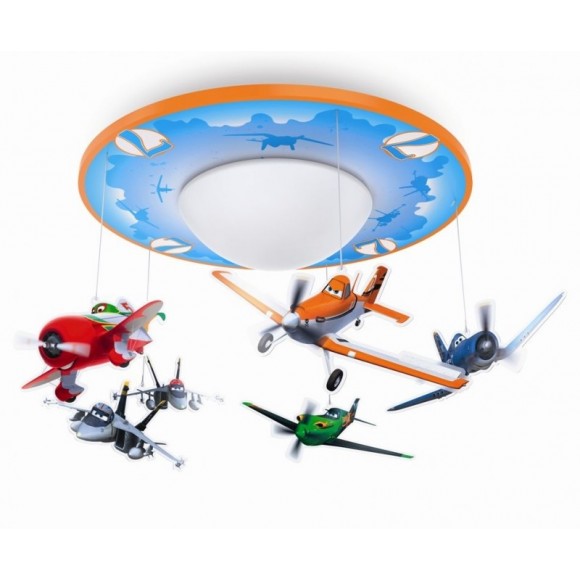 Philips LED Kinder Deckenleuchte - Kronleuchter PLANES 1x4,5W - orange