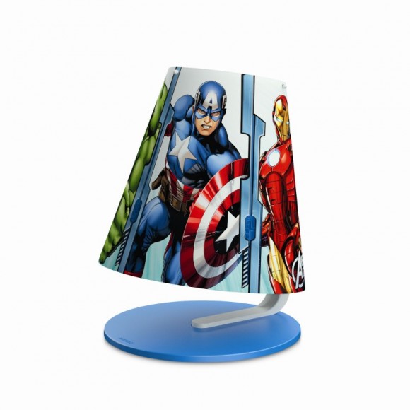 Philips Kinder LED Tischlampe 1x4W AVENGERS -> ersetzt 30W - Farbmix