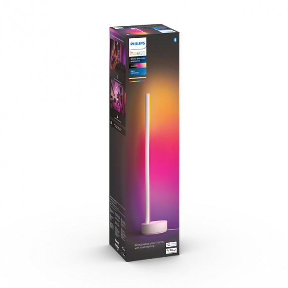 Philips Hue 8718696176238 LED Tischlampe Signe 1x11,8w | 2000-6500K | RGB - dimmbar, Bluetooth, White and color Ambiance, weiß