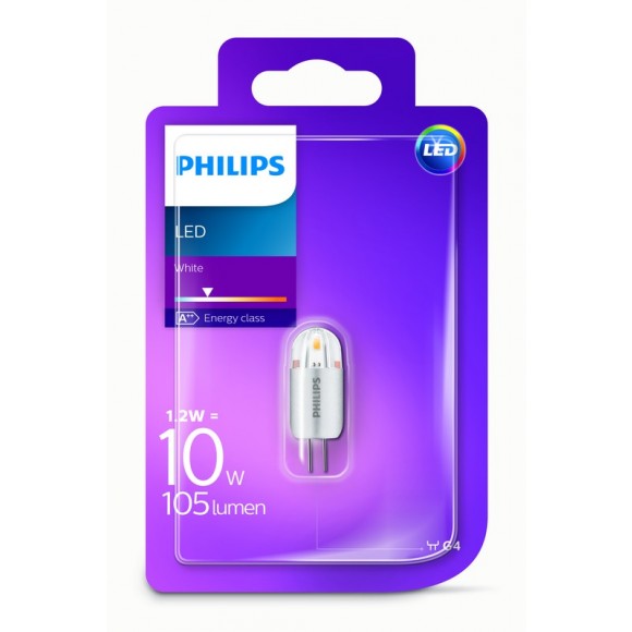 Philips LED 1,2 W/10W G4 WH 12V ND Kapsel