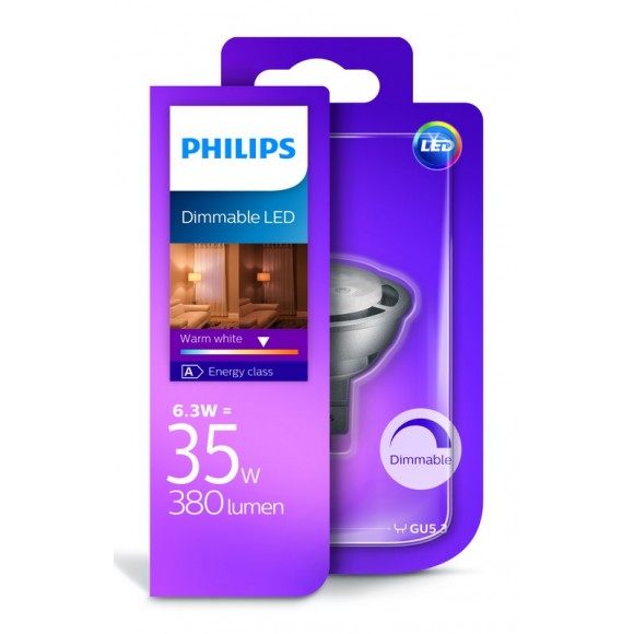 Philips 101380782 LED Lampe 1x6,3W | GU53