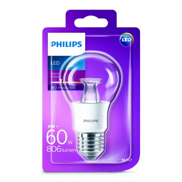 Philips 101380/60/55 LED Lampe 1x8W| E27 | 2700K