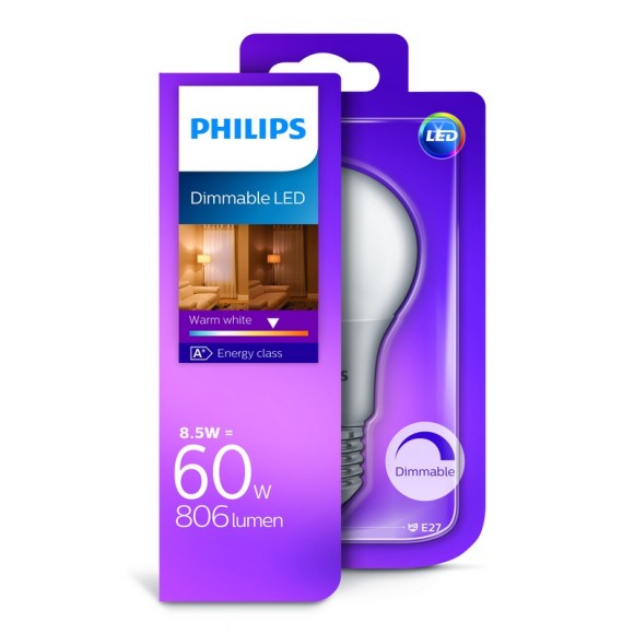 Philips 101380/60/41 LED Lampe 1x8,5W | E27 |