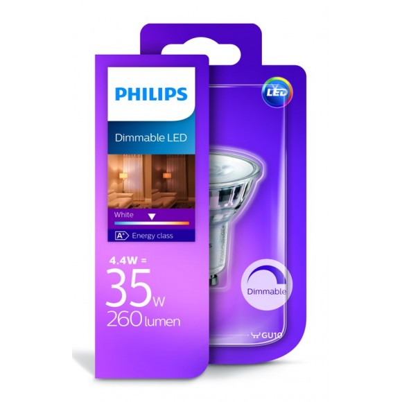 Philips 10138D/35/31 LED Leuchtmittel 1x4,4W | GU10 | 3000K