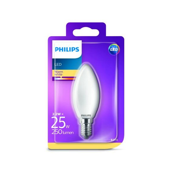 Philips 8718696706237 LED Lampe 1x2,2W | E14 | 2700K