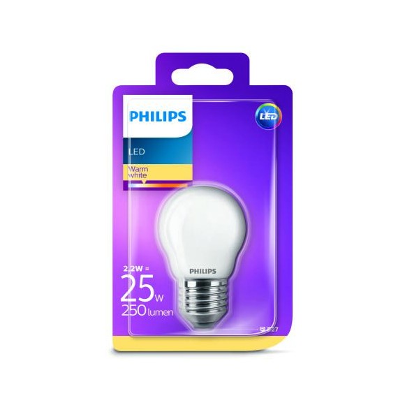 Philips 8718696706312 LED Lampe 2,2W | E27 - Form Tropfen