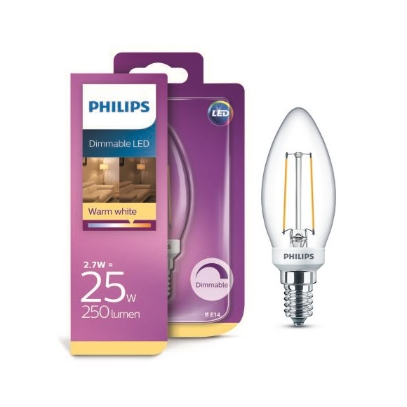 Philips 8718696709986 LED Lampe 1x2,7W | E14 | 2700K