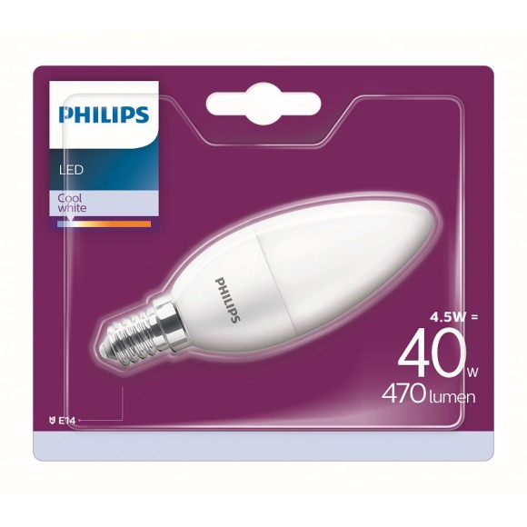 Philips 8718696829837 LED Lampe 1x4,5W | E14 | 4000K