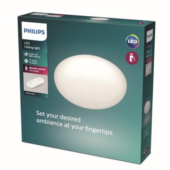 Philips CL505 LED Deckenleuchte Toba 23W|2700-6500K - SceneSwitch Funktionen