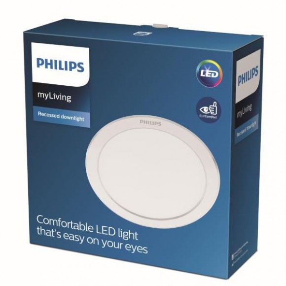 Philips 8719514250147 LED Spotleuchte Diamant Cut 1x13w | 1100lm | 4000k - EyeComfort, weiß