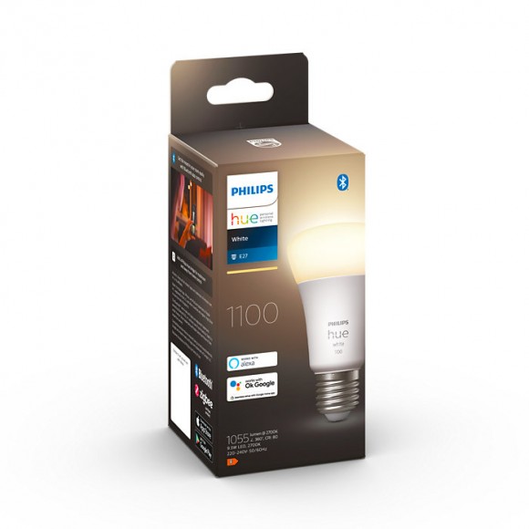Philips Hue 8719514288232 LED-Lampe A60 1x9,5w | E27 | 1100lm | 2700k - weiß, dimmbar, Bluetooth