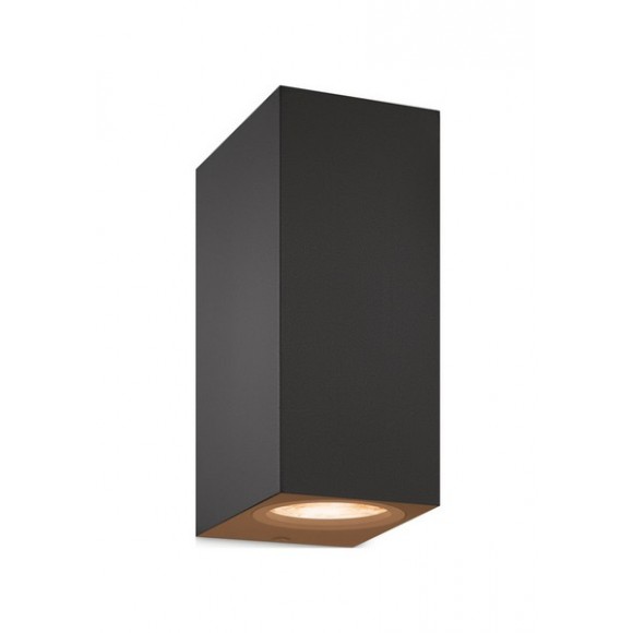 Wiz Colors 8719514554610 Wandleuchte 2xGU10 | 2x5W | 345lm | 2200-6500K | RGB - schwarz