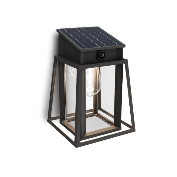 Philips 8720169361881 LED solar Außenwandleuchte Lysin  | 3,2W integrierte LED-Quelle | 500lm | 4000K