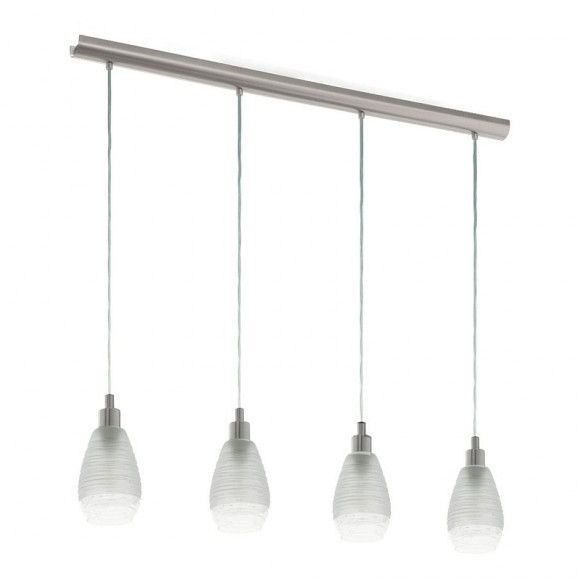 Eglo 39501 Hängeleuchte Siracusa 4x60W | E27 - Nickel