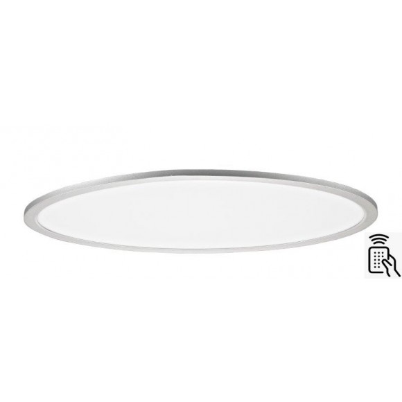 Rabalux 2191 LED-Deckenleuchte Taleb 1x40w | 3200lm | 3000K-6000K - CCT, dimmbar, Fernbedienung, Silber, weiß