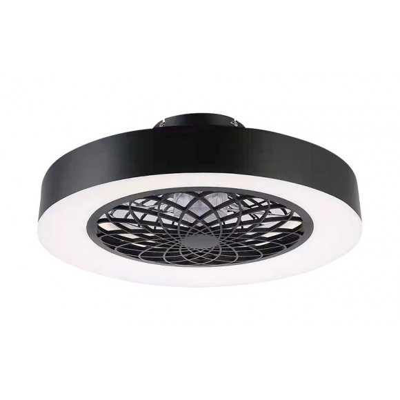 Rabalux 5419 LED-Deckenleuchte mit Ventilator Adonias 1x35W | 1600lm | 3000-6000K - Fernbedienung, einstellbare Lichttemperatur, Timer, dimmbar, schwarz