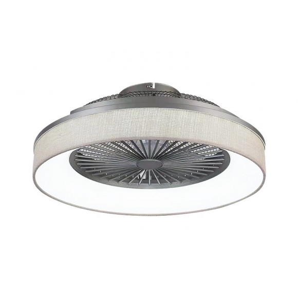 Rabalux 5420 LED-Deckenleuchte mit Ventilator Benicio 1x35W | 1050lm | 3000-6000K - Fernbedienung, einstellbare Lichttemperatur, Timer, dimmbar, grau