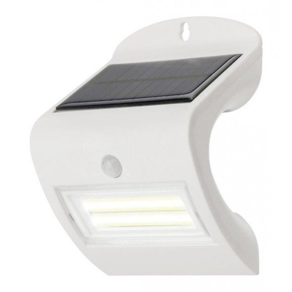 Rabalux 7970 LED Außen Solar Wandleuchte mit Bewegungssensor Opava 1x2w | 115lm | 4000k | IP44 - weiß