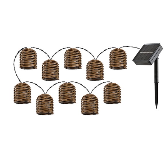 Rabalux 98077047 LED solar Lichterkette für den Außenbereich Rupit  integrierte LED-Quelle