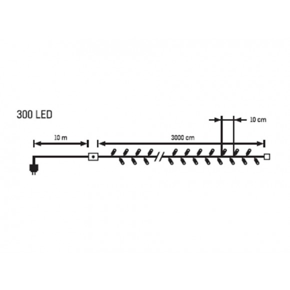 LED Weihnachtslichterkette kaltweiß 31936 Länge 30 m, IP44 Innen- und Außenbereich