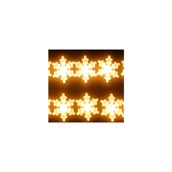 Lichterkette mit Flocken, batteriebetrieben 33459