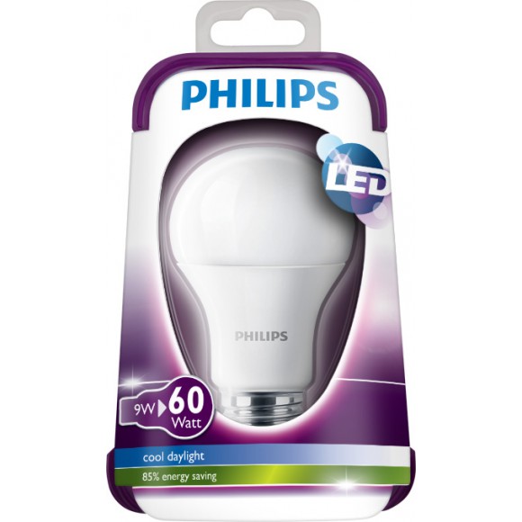 Philips LED Leuchtmittel 9W (60 W) E27 CDL 230V A60 FR, weiß