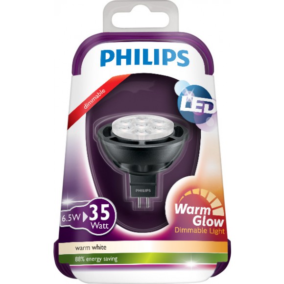 Philips LED Leuchtmittel 6,5W (35W) GU53 Warmglow 12V, Spotleuchte