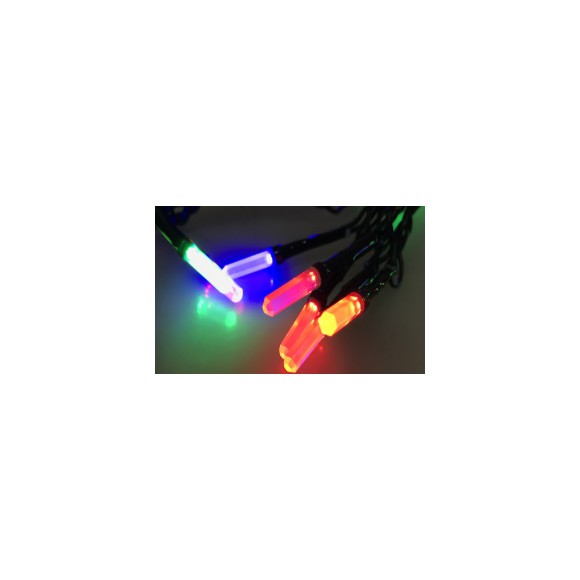 LED-Lichterkette farbig - 6 Kanten - 33572