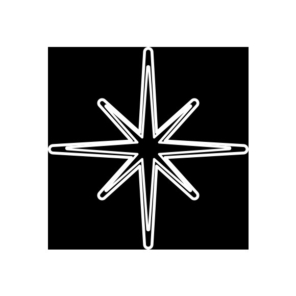 LED Star Philips Massive Vixen DLRM4/ST2 - kaltweiß
