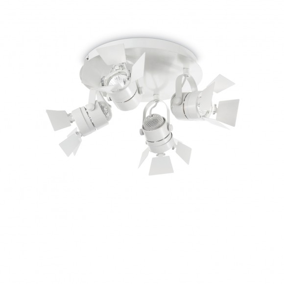 Ideal Lux 122281 Decken- und Spotleuchte Ciak 4x50W| GU10 - weiß
