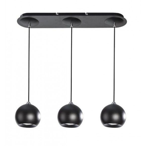 Azzardo AZ0743 Pendelleuchte Gulia 3 3x50W | GU10 | IP20 - schwarz