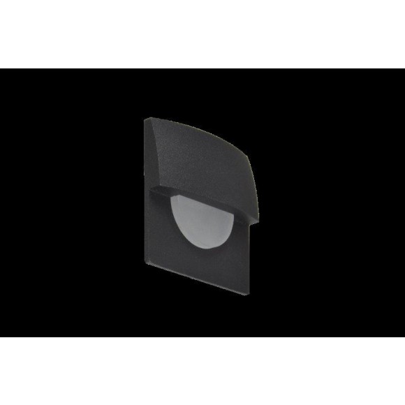 Azzardo AZ2765 LED Wandlampe Sane Fl 40 1x1W | 85lm | 3000K | IP20 - schwarz