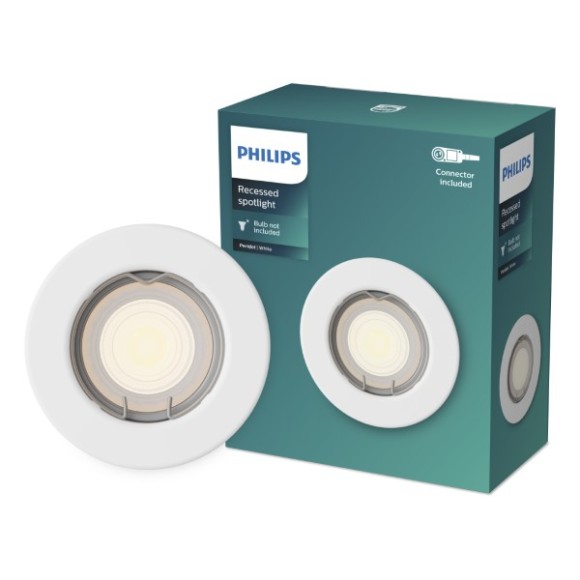 Philips 8720169392724 Einbaurahmen Peridot  GU10 | weiß