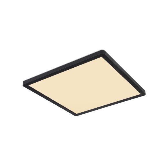 Globo 41563-18B LED-Deckenleuchte Sapana 1x18W | 1500lm | 3000K | IP44 - Schaltdimmer, Memory-Funktion, schwarz, opal