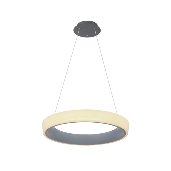 Globo 48272H-36 Pendel-Deckenleuchte Tabano 1x36W | 2180lm | 3000-6000K - Fernbedienung, dimmbar, Nachtmodus, opal, anthrazit