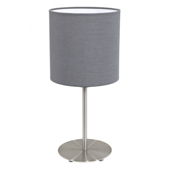 Eglo 31596 Paster Textilien Lampe 1X60W matt-grau