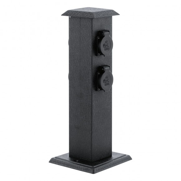 EGLO 93426 PARK 4-Säule mit Steckdosen IP44