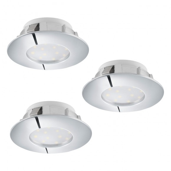 Eglo 95808 PINEDA Einbauleuchte 3-Set LED 3X6W = 3x500lm 3000K