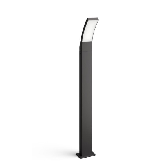 Philips 8721103110039 LED Wegeleuchte Splay | 4W integrierte LED-Quelle | 800lm | 2700K | anthrazit