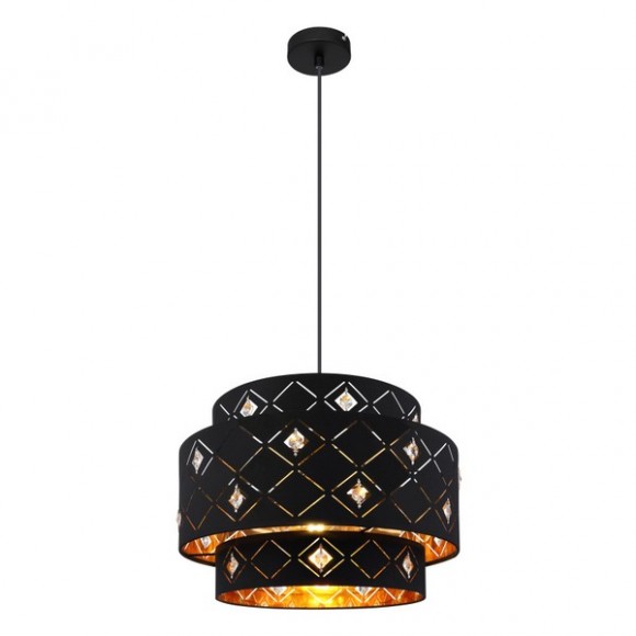 Globo 15448H1 Pendelleuchte Abbey 1x60W | E27 - schwarz, gold