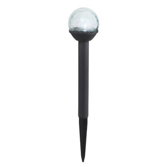 Globo Solar 36350-3 LED-Gartensäule 3x0,06W | 6000K | IP44 - 3er-Set, steckbar, schwarz