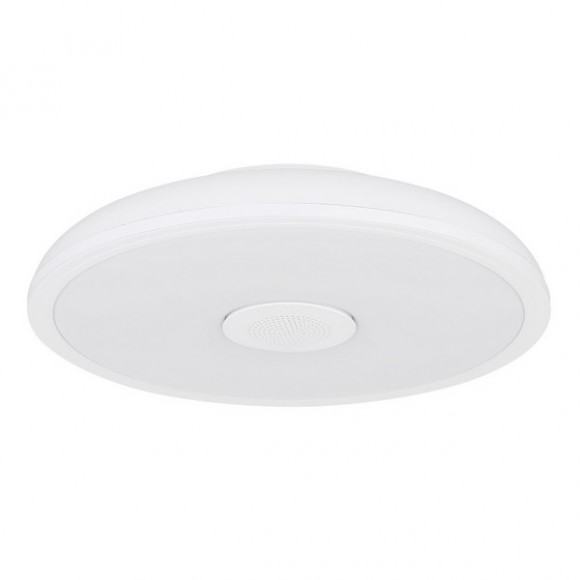 Globo 41366W LED-Deckenleuchte mit Lautsprecher Raffy 1x18W | 1100lm | 3000-6500K | RGB | IP44- dimmbar, Bluetooth, Fernbedienung, Nachtmodus, Memory-Funktion, weiß, opal