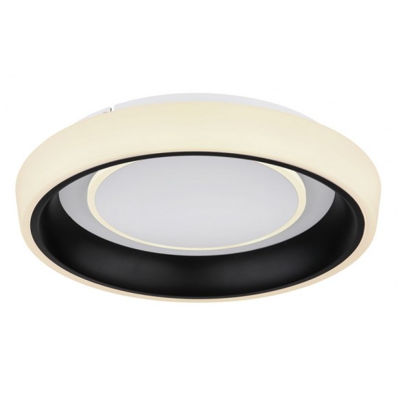 Globo 48272-46B LED-Deckenleuchte Tabano 1x50W | 3300lm | 3000-6500K - fernbedienbar, dimmbar, Nachtmodus, Memory-Funktion, opal, schwarz