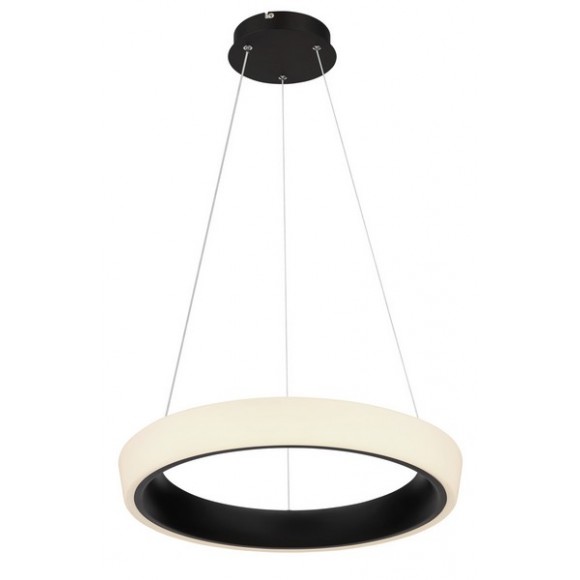Globo 48272H-36B LED-Deckenpendelleuchte Tabano 1x40W | 2560lm | 3000-6500K - Fernbedienung, dimmbar, Nachtmodus, Memory-Funktion, opal, schwarz