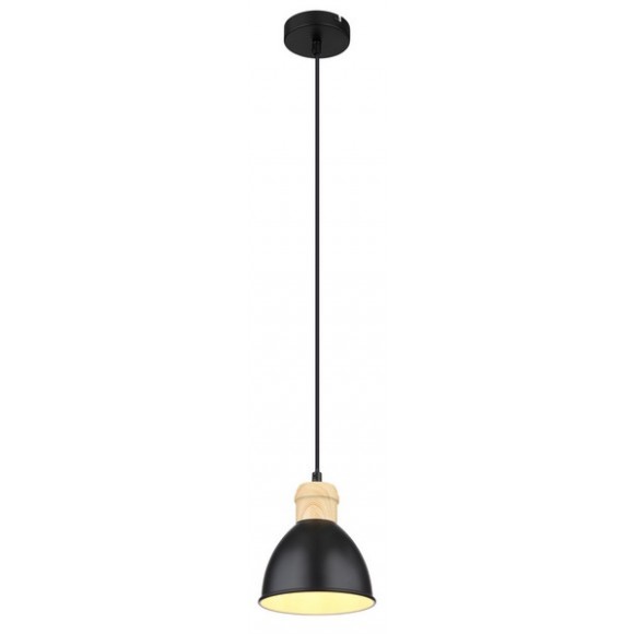 Globo 54018HS Pendel-Deckenleuchte Wiho 1x40W | E27 - schwarz